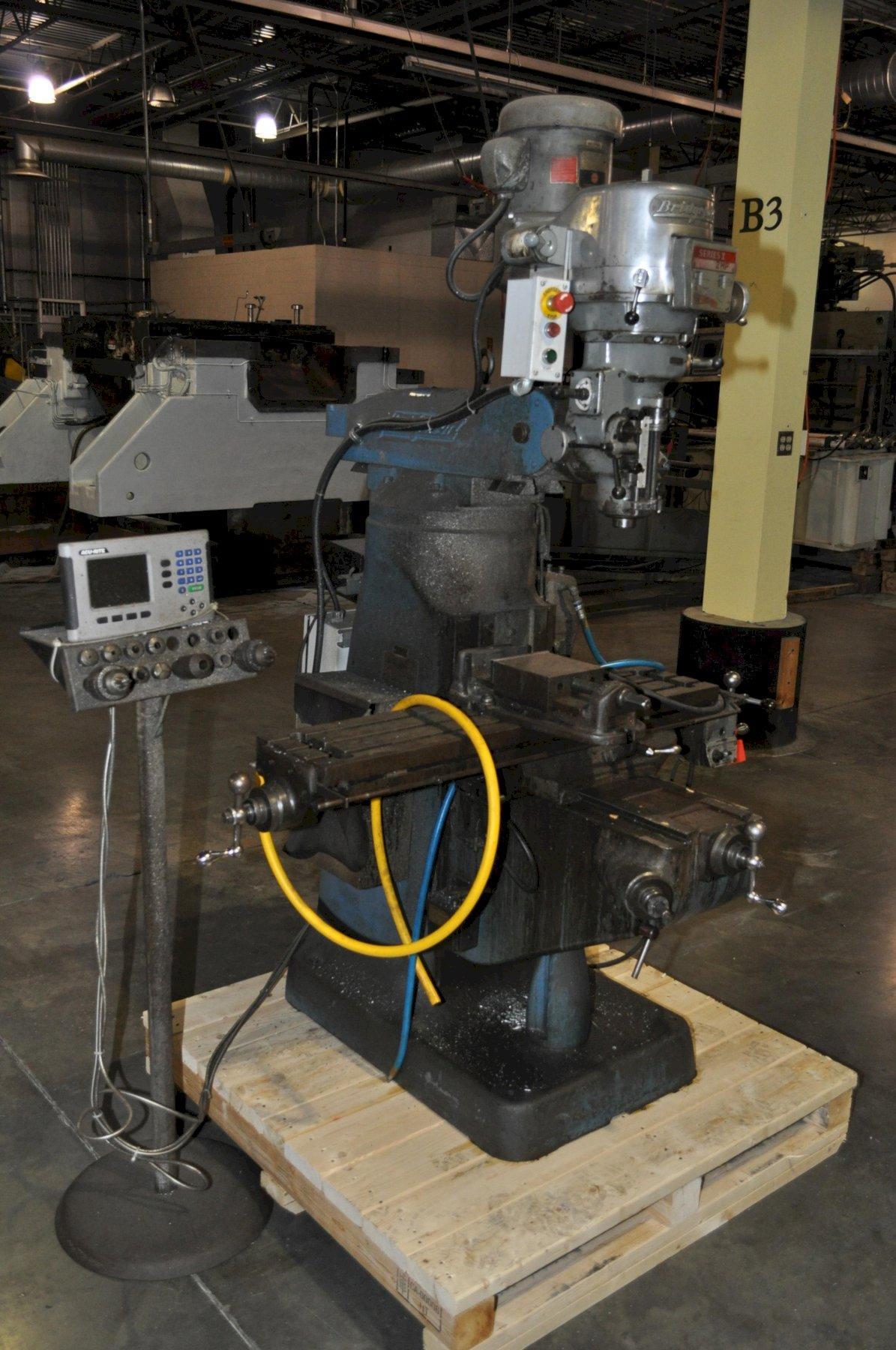2 HP BRIDGEPORT VERTICAL MILL