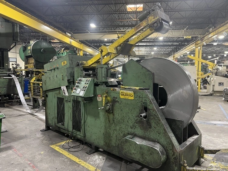 DALLAS 10,000 LB X 24" WIDE X .250" THICK COIL CRADLE STRAIGHTENER, STOC...