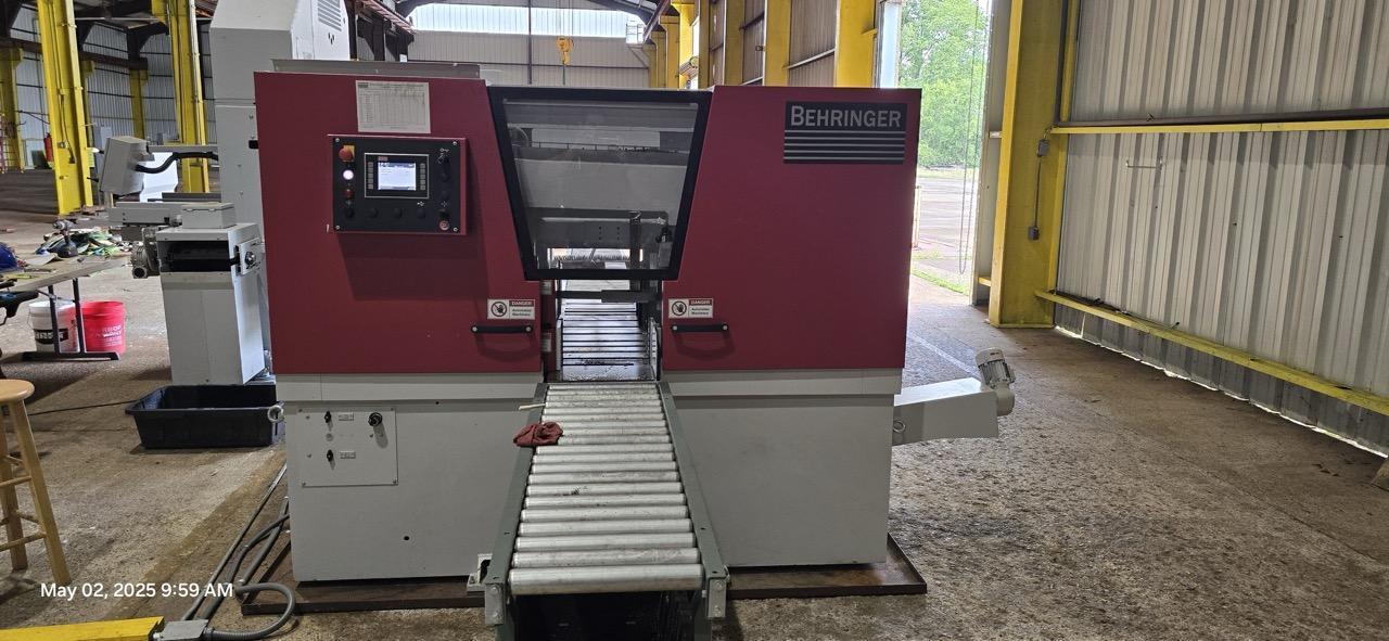 12″ x 10″ Behringer HBE261A Horizontal Automatic Bandsaw, 2022 – Conveyor, Automatic Material Feeding