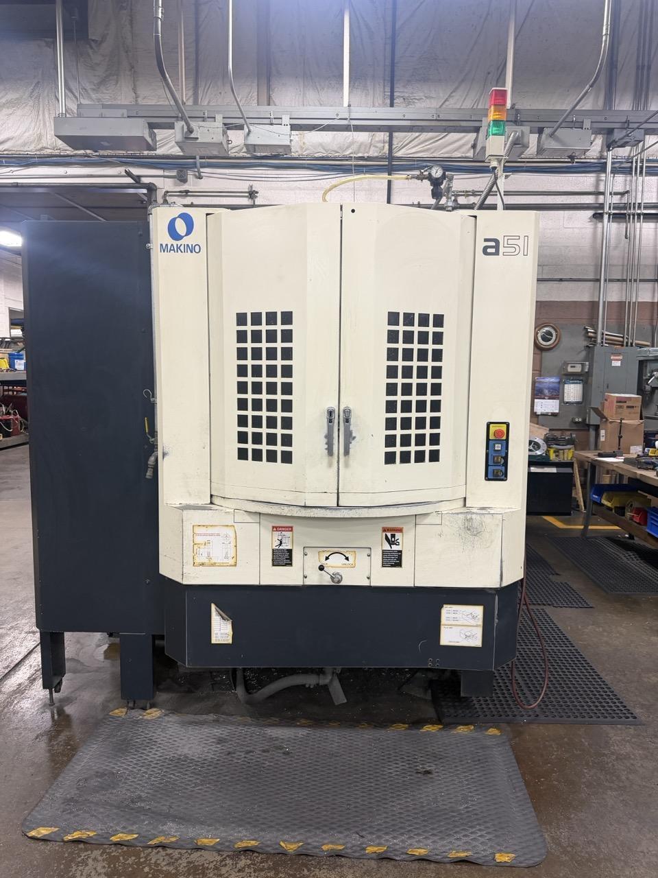 Makino A51 HMC, 2010 – Full 4th Axis, 300 PSI Coolant Thru Spindle, 60-ATC, Pro 5 CNC Control