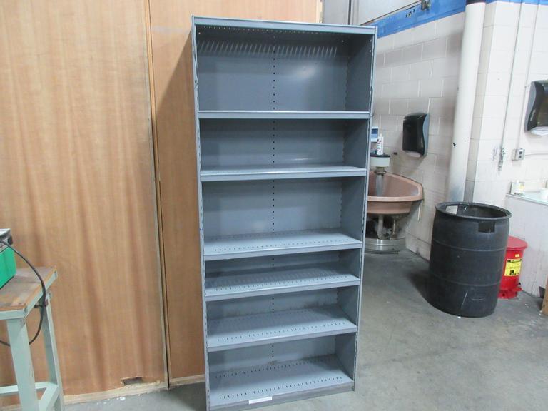 Metal Shelf Unit with 6 Adjustable Shelves- Auction Item