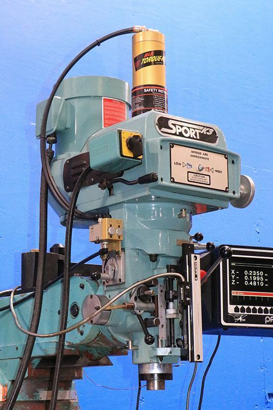 SOUTHWESTERN INDUSTRIES PROTO-TRAK 2-AXIS CNC VERTICAL MILL MODEL: SPORT K3 w/M-2 CONTROL