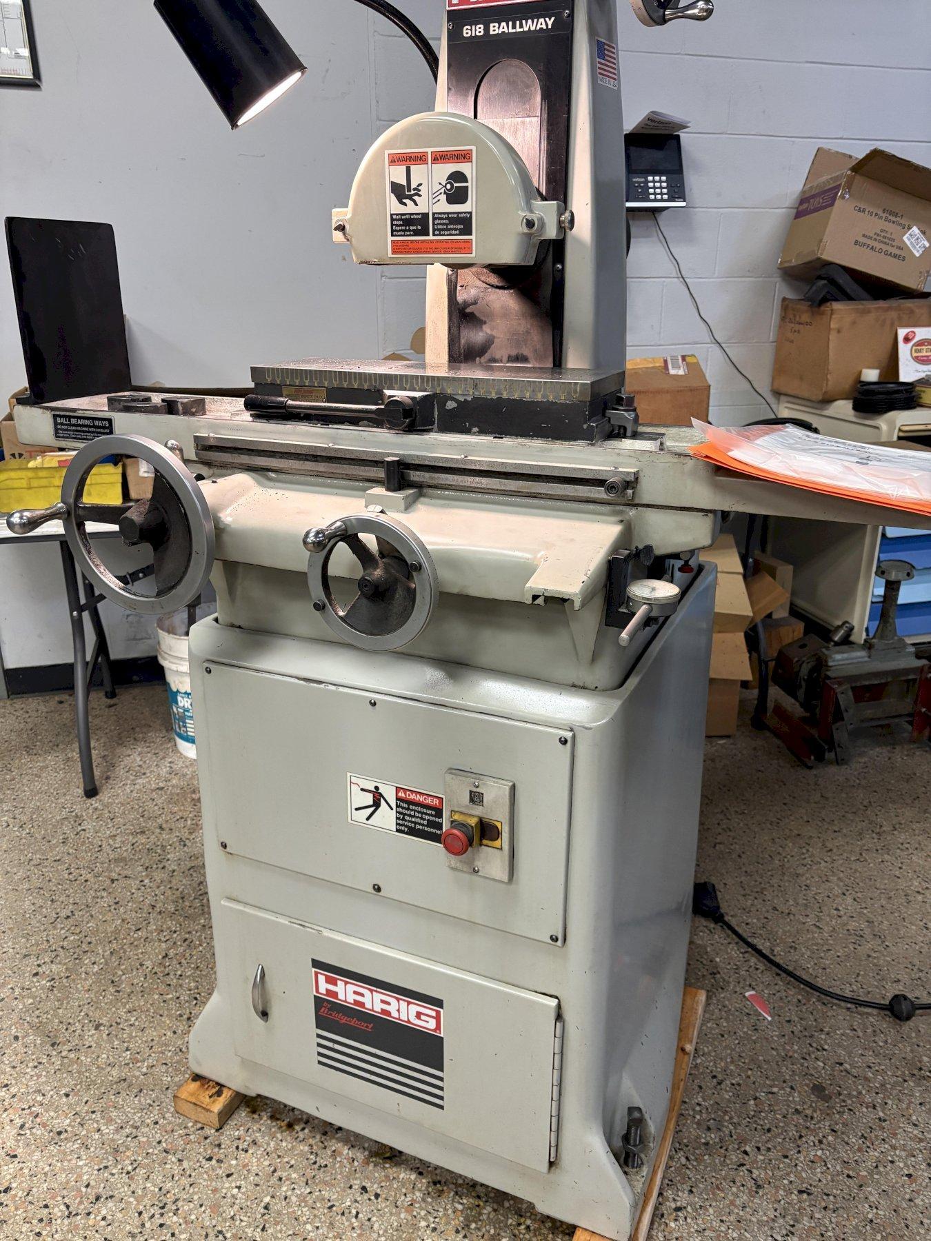 6" x 18" Harig 618 Ballway Surface Grinder