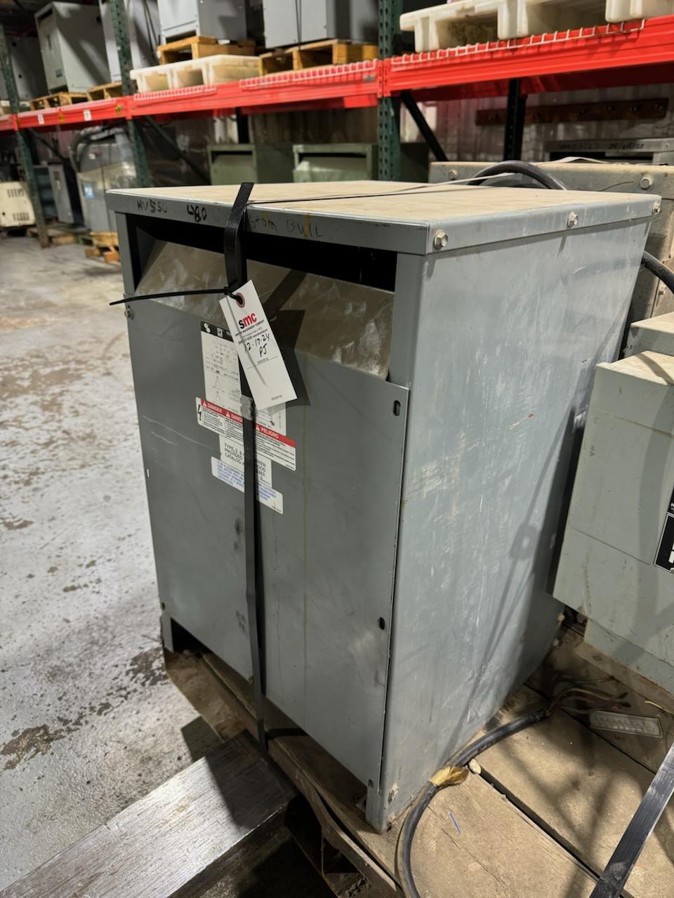 1 - PREOWNED SQUARE D, CUSTOM BUILT 30 KVA TRANSFORMER