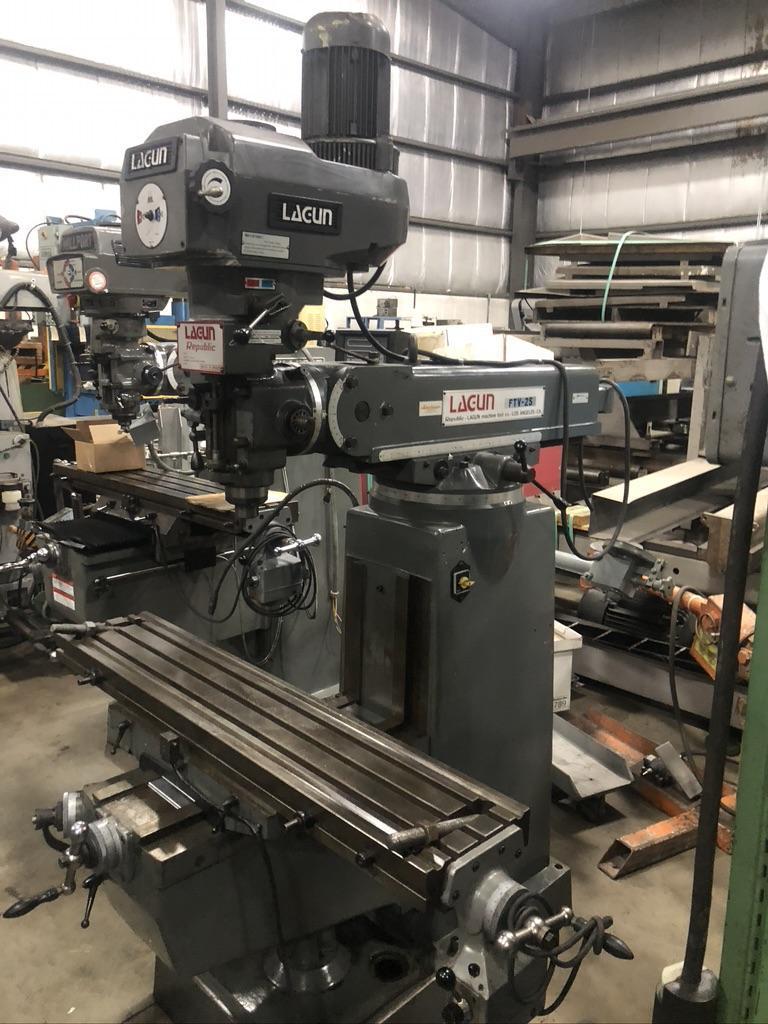 LAGUN FTV-2S VARY SPEED VERTICAL MILL WITH 10 X 50 TABLE AND POWER FEED