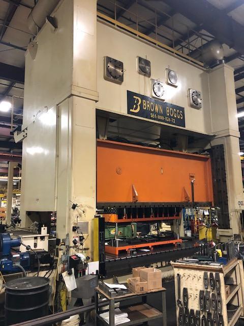 Brown & Boggs 800 Ton Straight Side, Double-Crank Press, 72