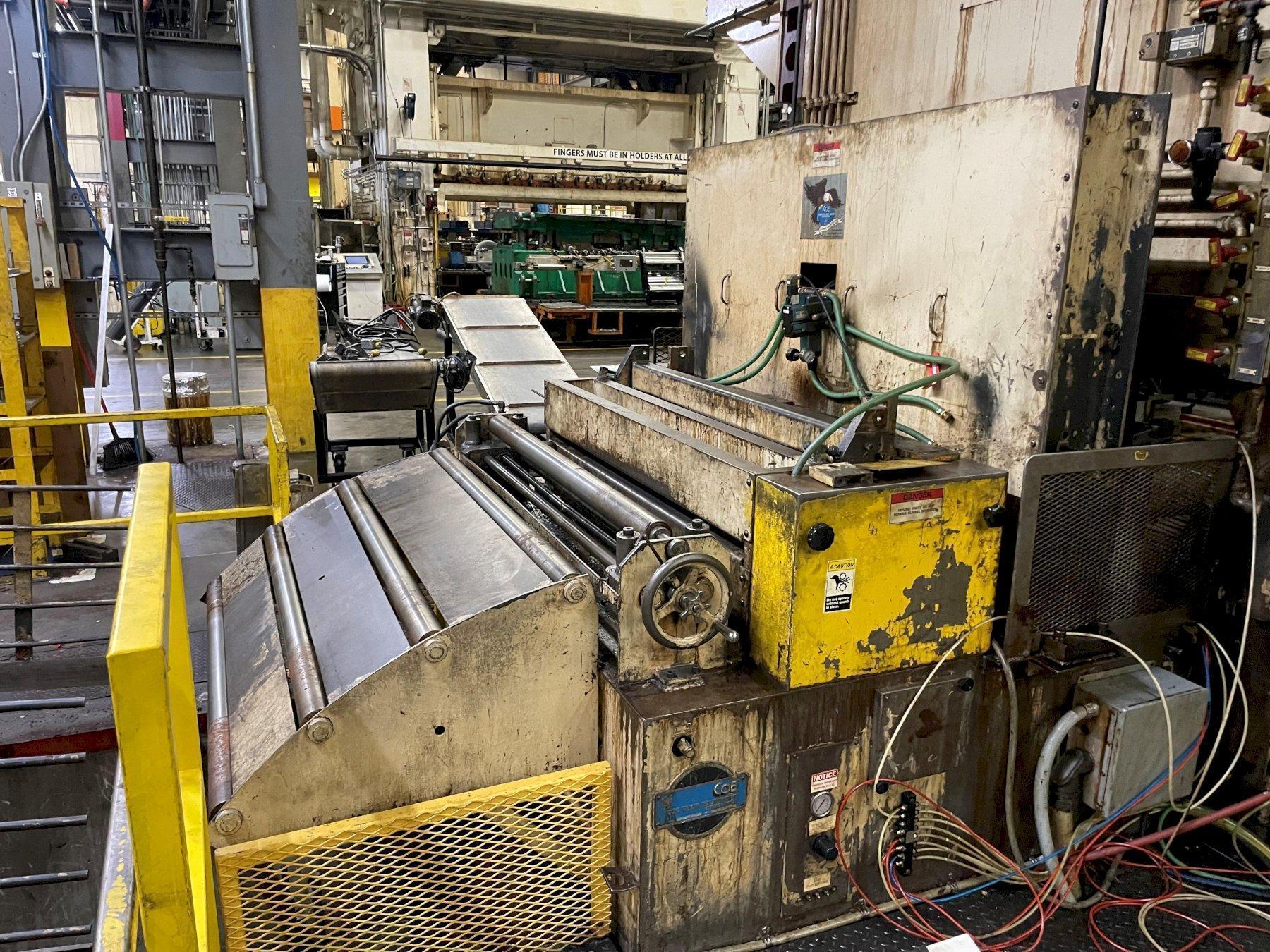 Coe Press Servo Roll Feed (Cabinet Mounted) 54" Wide x .156"