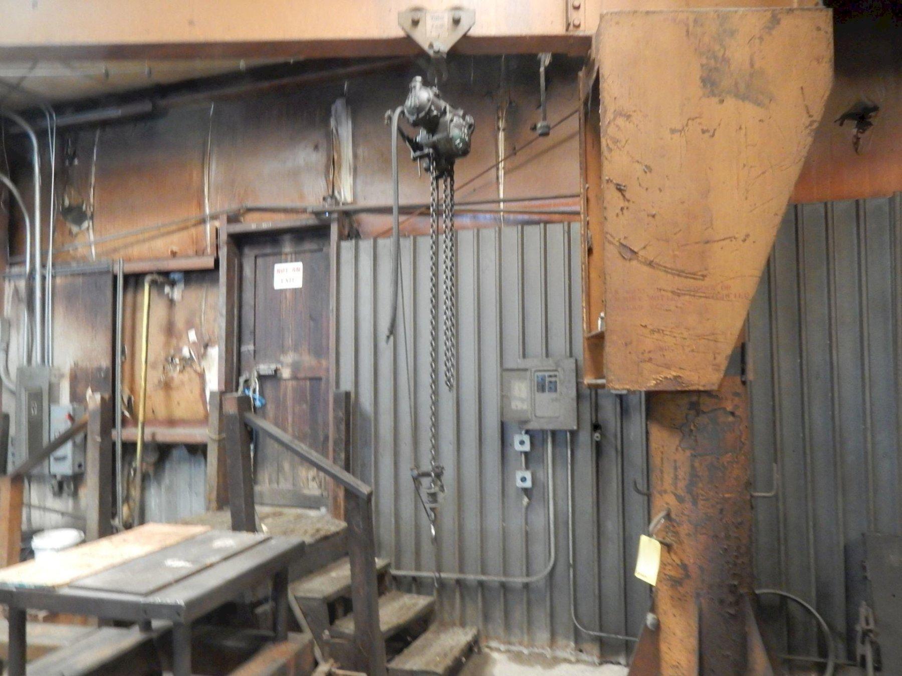 1 - PREOWNED ABELL-HOWE 1 TON FLOOR MOUNTJIB CRANE, S#73 B3552