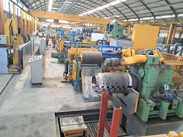 650mm x 5mm x 7,000kgs Schmitz Loop Slitting Line