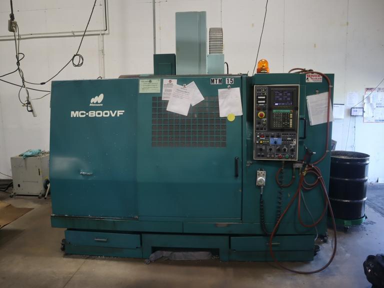 Matsuura MC-800VF CNC Vertical Machining Center, Yasnac i80 CNC, CT40, 8K RPM, 30 ATC - Auction Item