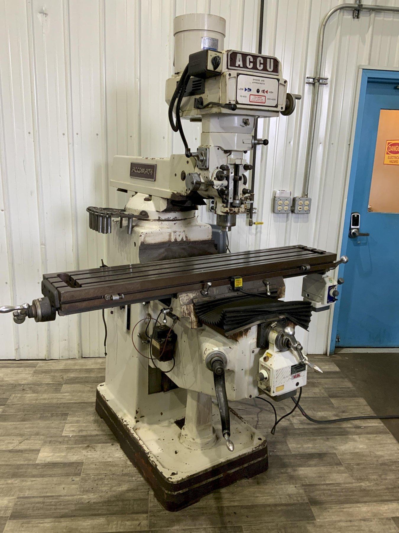 3 HP ACCU MODEL #AC3KV RAM TYPE VERTICAL MILL: STOCK #80916