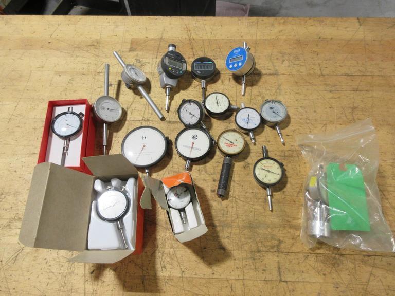 Digital and Dial Travel Indicators, Various Brands, Resolutions, and Lengths- Auction Item