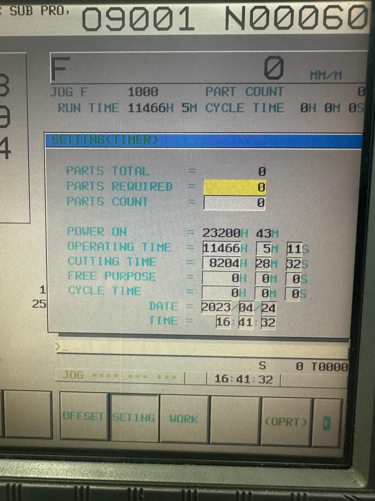 DAEWOO DMV-4020S CNC VERTICAL MACHINING CENTER, Fanuc 18iM CNC Control, 47" x 20" Table, X=40", Y=20", Z=20", CAT 40 Taper, 10,000 Max Spindle RPM, 30 ATC, Coolant System & Chip Pan, New 2002.