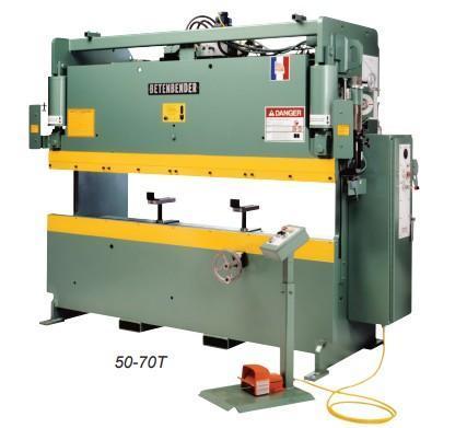 Betenbender 6' 70 Ton Hydraulic Press New Break With Power Front Reading NC Back Gage