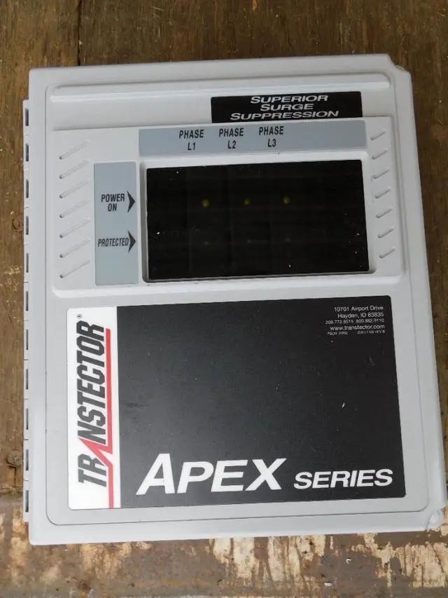 1 - PREOWNED TRANSTECTOR TRANSIENT VOLTAGE SURGE SUPPRESSOR, MODEL #: APEX IV 240DR