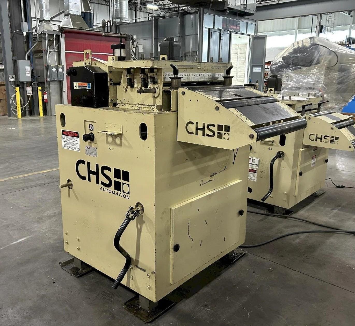 24" Wide x .110" NIDEC-CHS Servo Roll Feed Straightener Combination For Sale