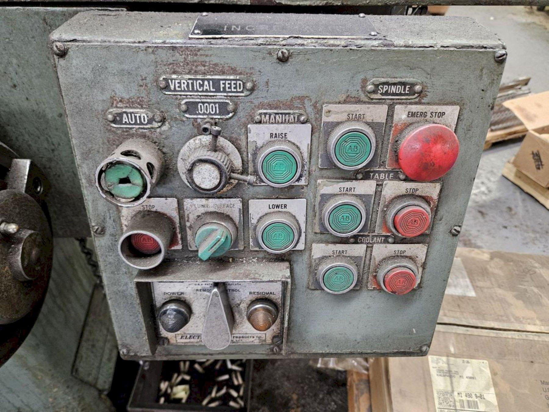 GALLMEYER & LIVINGSTON HYDRUALIC SURFACE GRINDER. STOCK # 1214825