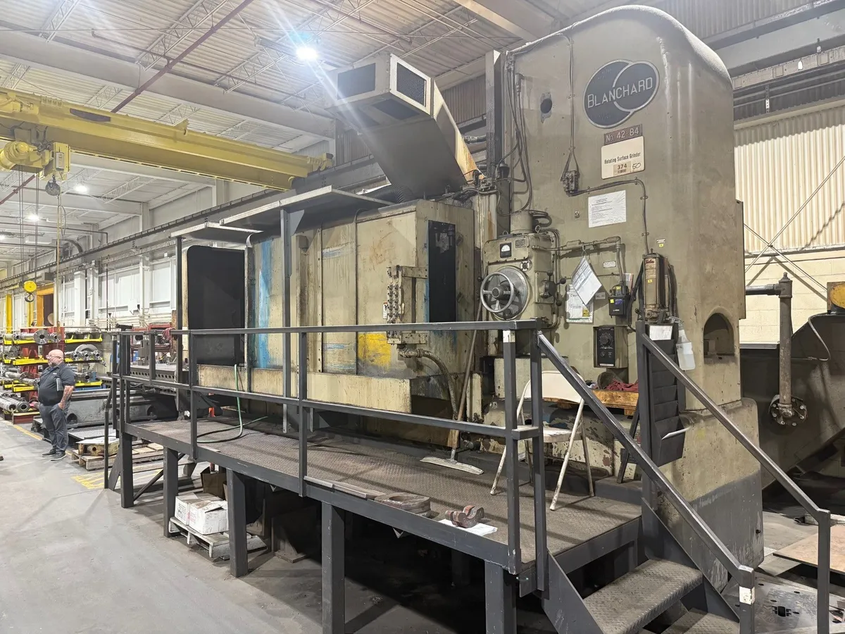 84" BLANCHARD EXTRA-HIGH VERTICAL-SPINDLE ROTARY SURFACE GRINDER