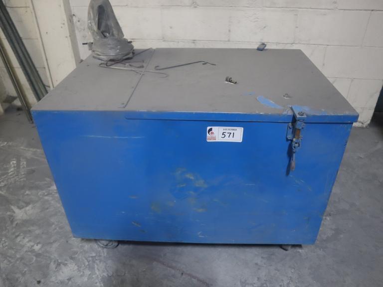 Powder Coating Rolling Hopper- Auction Item