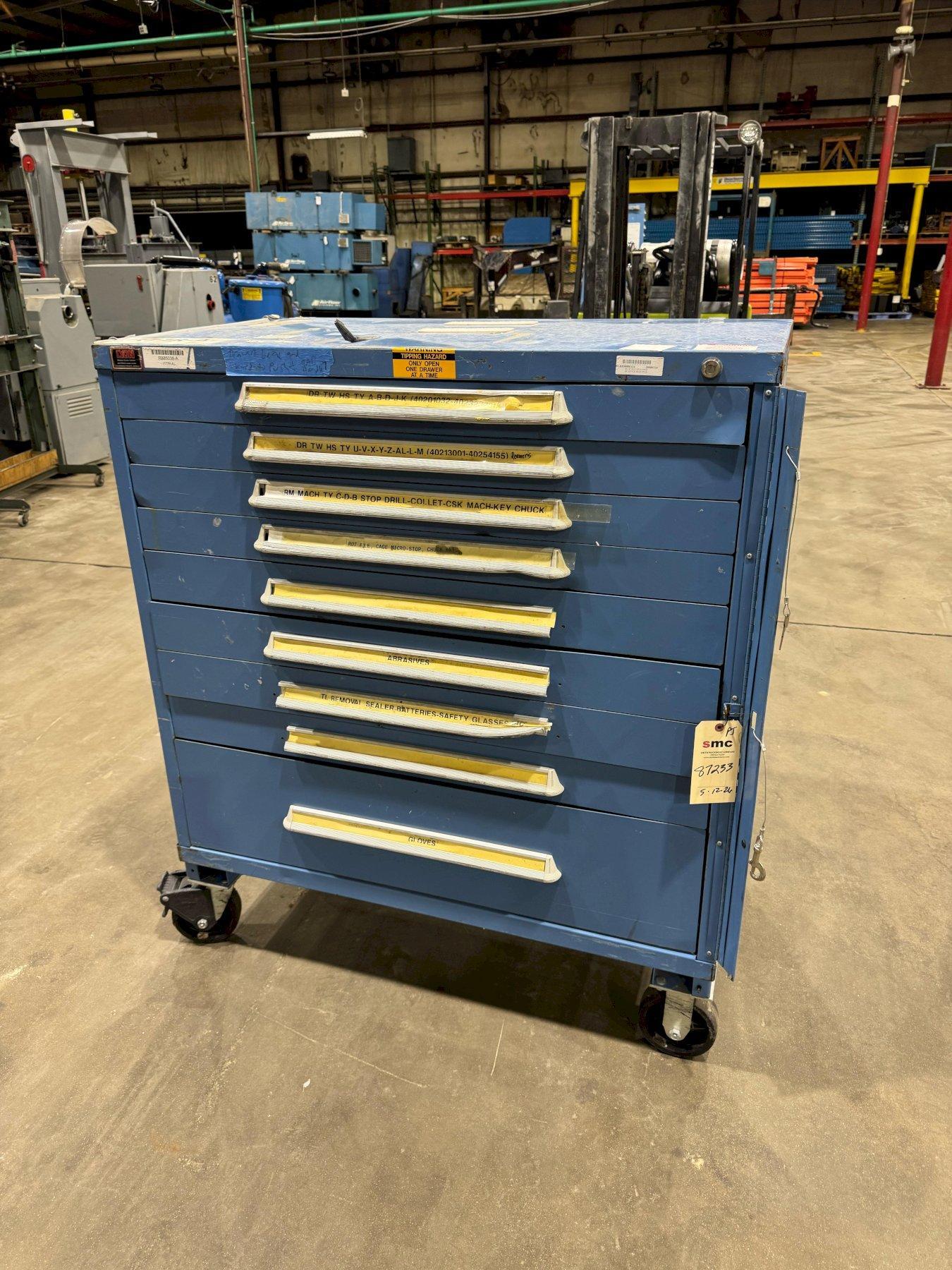 1 - PREOWNED LYON 9-DRAWER ROLLING CABINET