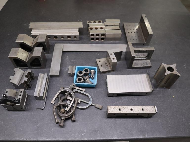 Inspection Work Holding Devices: 1-2-3 Blocks, Vee Blocks, Angle Plates and More- Auction Item