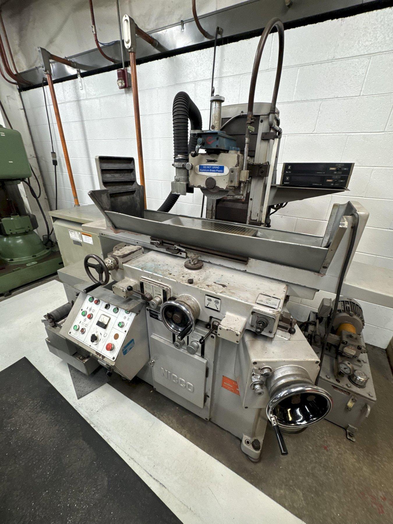 8" x 18" NICCO Model NSG-520 3-Axis Hydraulic Automatic Surface Grinder