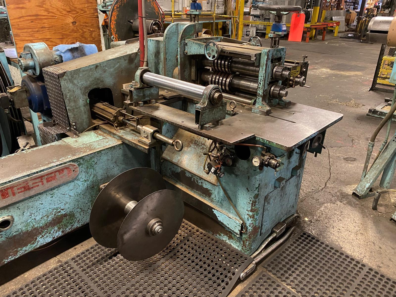 18" x 2.625" Arbors x 6000# Ruesch Ring Type Slitting Line, Stock # 14156
