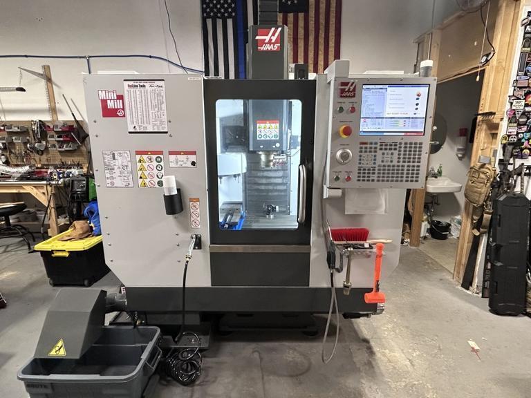 Haas Mini Mill CNC Vertical Machining Center, 8K Spindle, 10 Station ATC, Chip Auger, Probing, High Speed Machining - NEW 2025