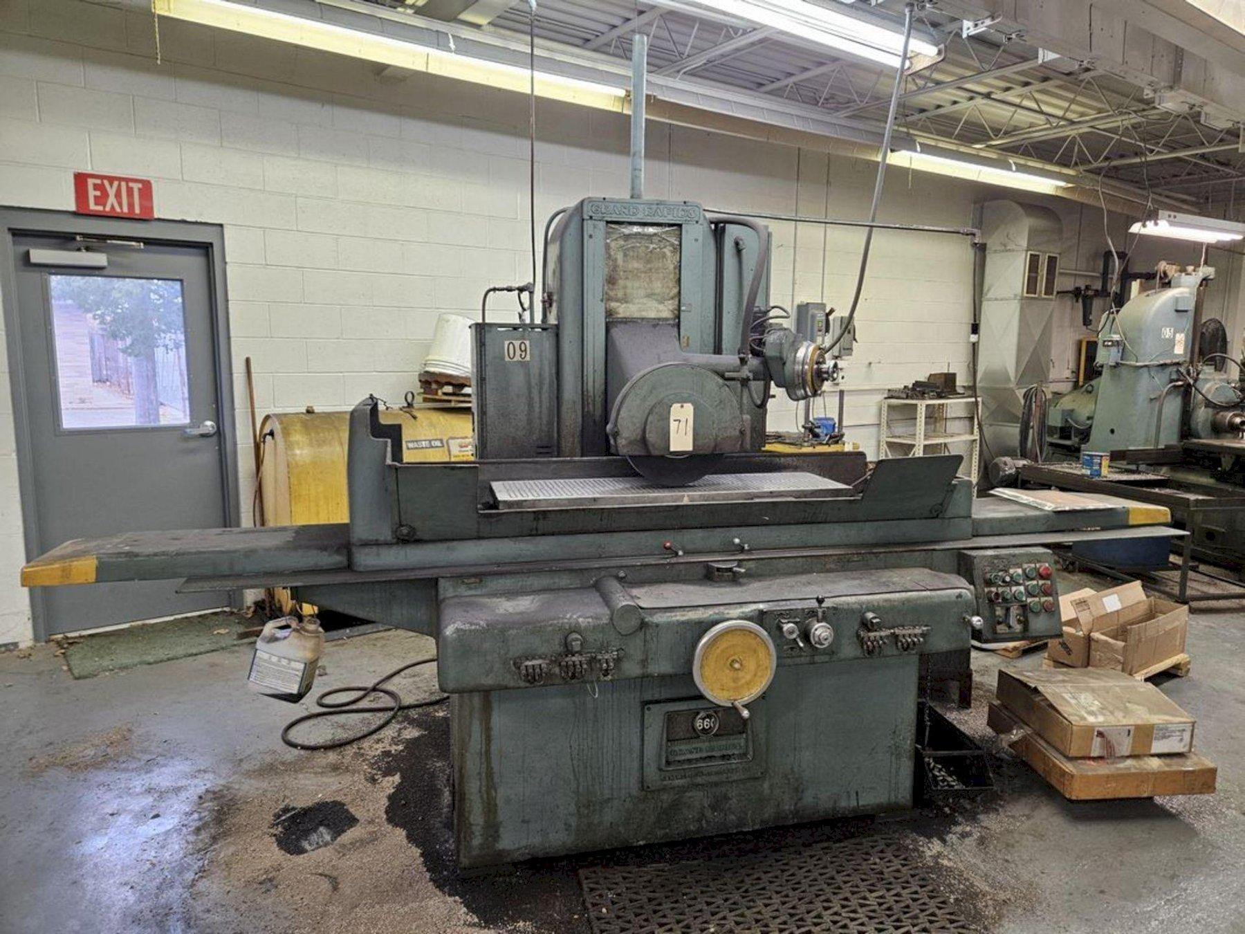 GALLMEYER & LIVINGSTON HYDRUALIC SURFACE GRINDER. STOCK # 1214825