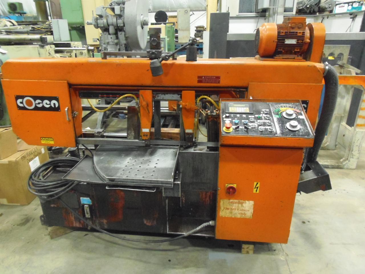 11" X 19.7" COSEN C-500MNC, 13" ROUND, MITERING,  DOUBLE VISE AUTOMATIC FEED, BUNDLE ATTACHMENT, SMART NC-20 CNC CONTROL, 2005