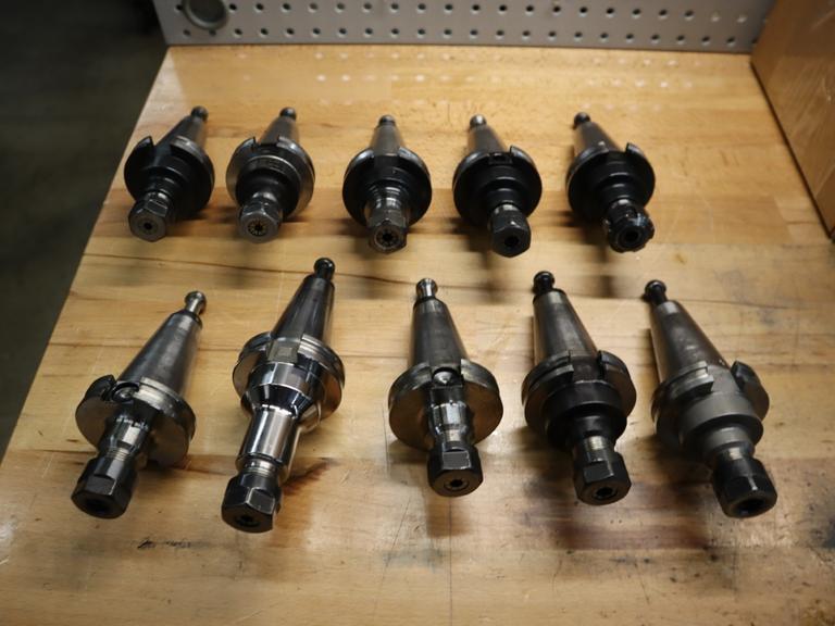 CT 40 Taper Tool Holders (10) ER16 Collet Holders- Auction Item