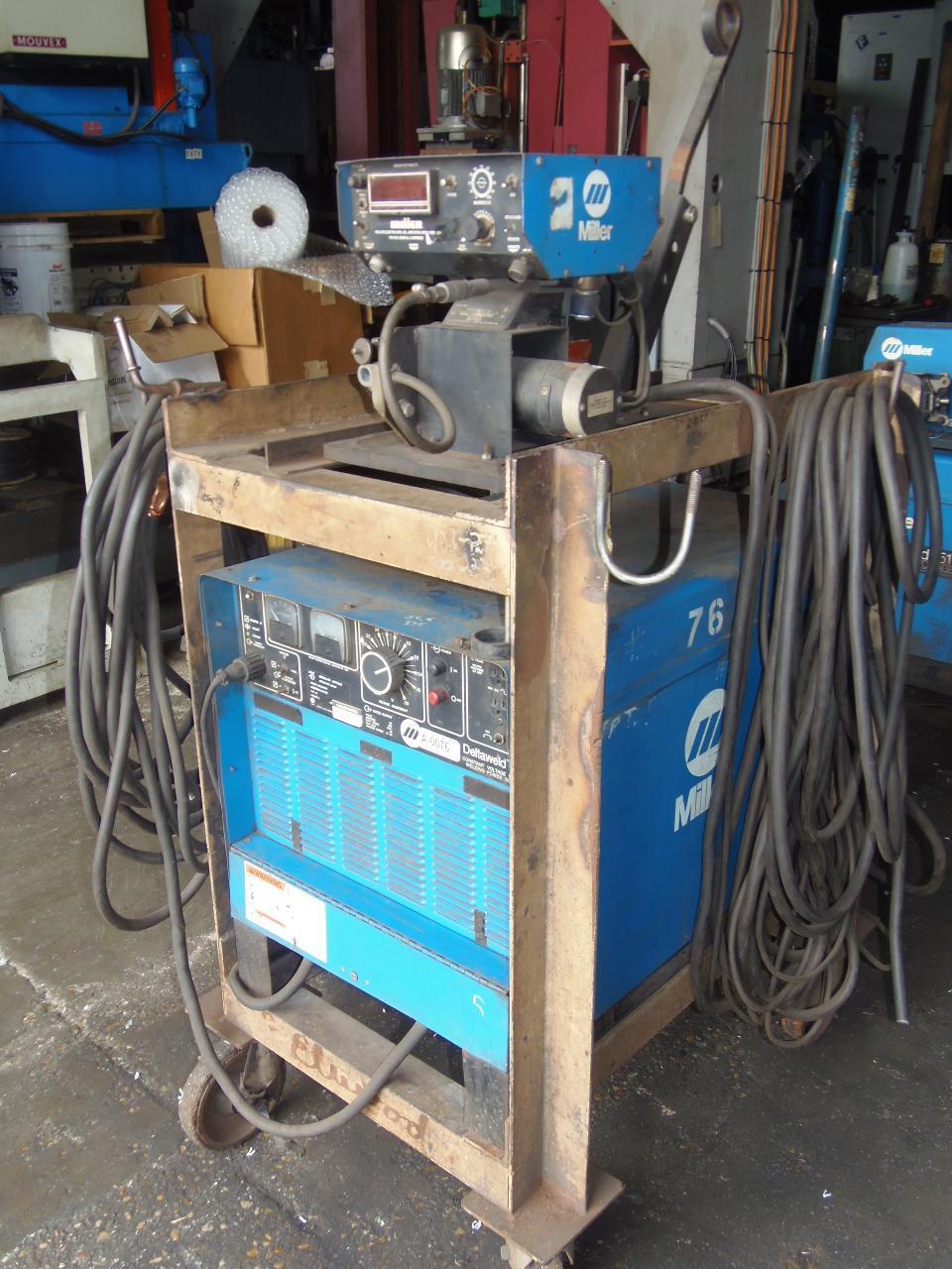 Miller 450 Amp Wire Feed Welder, Model Deltaweld 451 with D54D Wire feeder