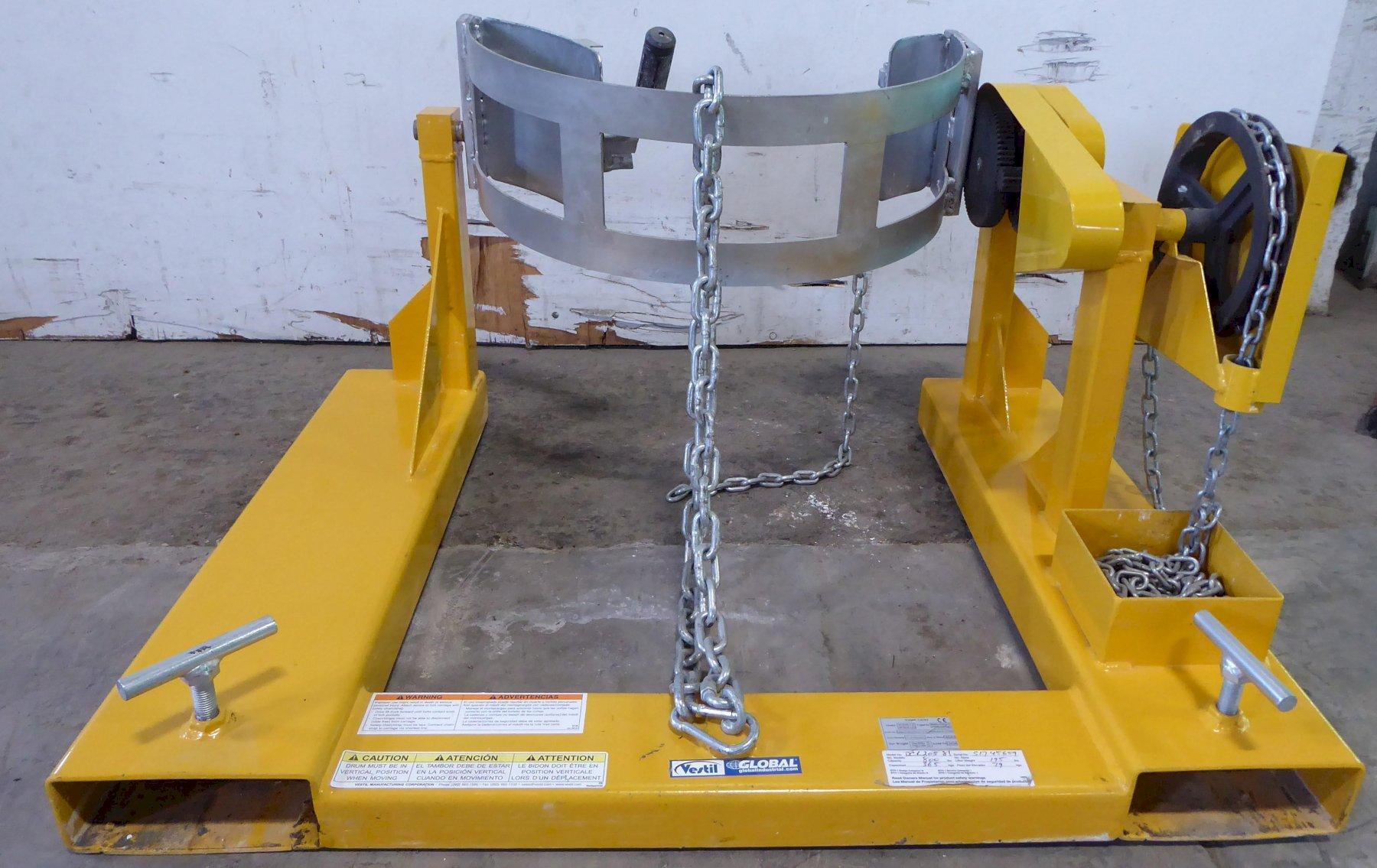 Vestil Fork Truck Drum Carrier/Rotator, Like New