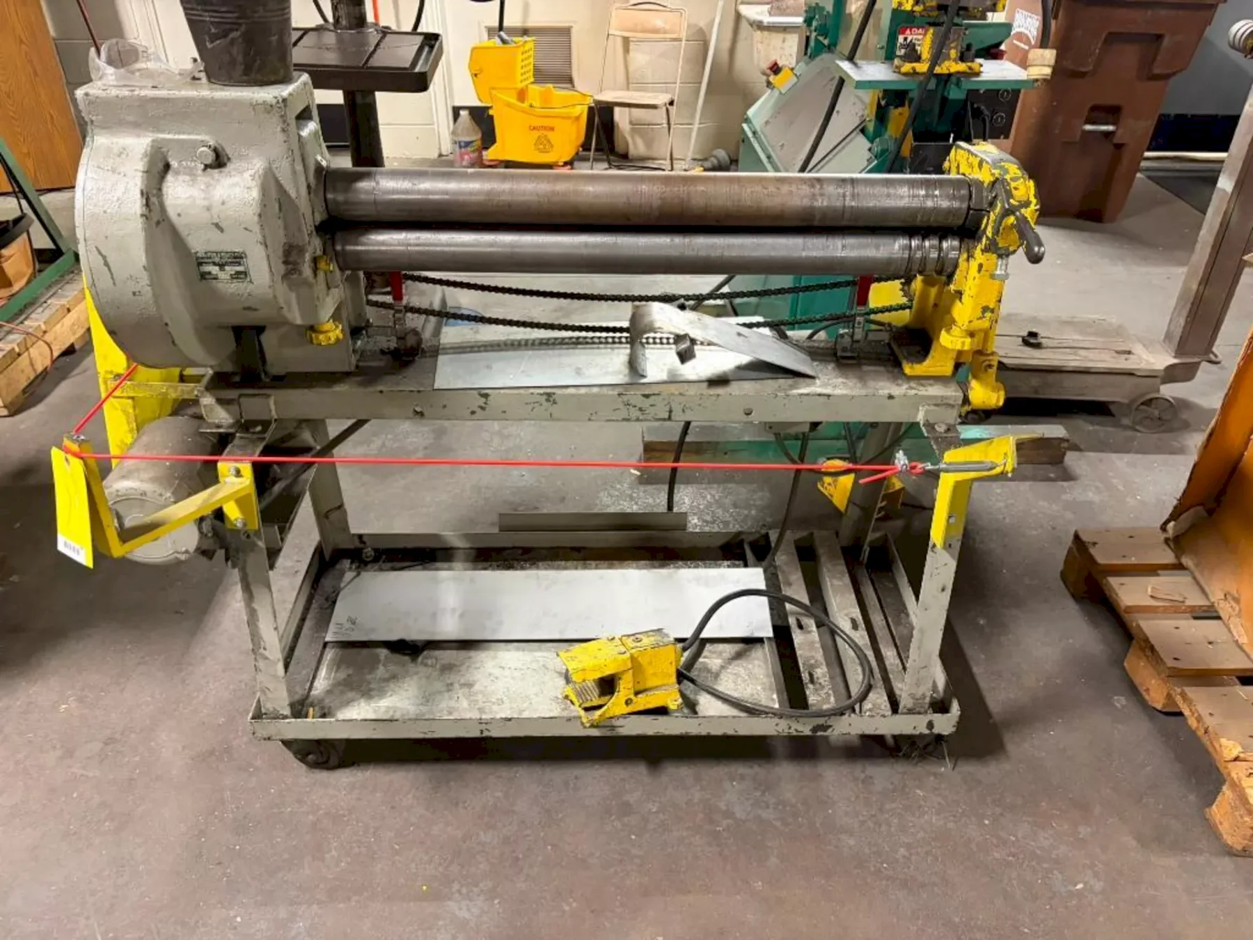 37" PECK, STOW & WILCOX MODEL #416E MOTORIZED PLATE BENDING ROLL: YOBRO #25702