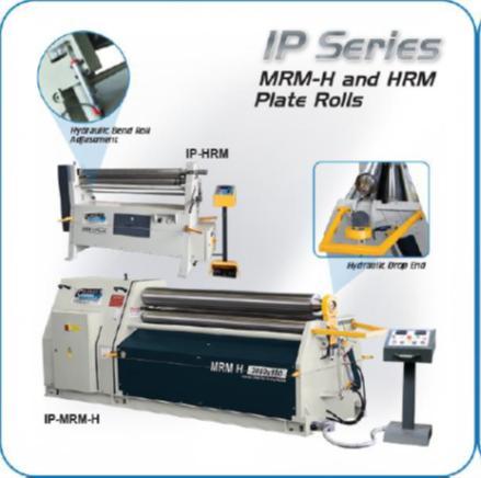 3.54" Diameter x 60" Bending Length SAHINLER - Carell Powered Initial Pinch Plate Bending Roll Model HRM 1550 x 90