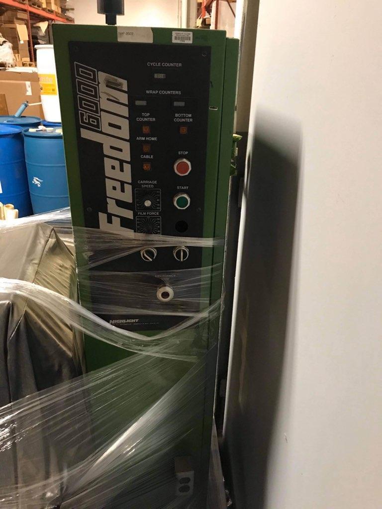 HIGHLIGHT INDUSTRIES FREEDOM 6512 SPIRAL PALLET STRETCH WRAPPER MACHINE