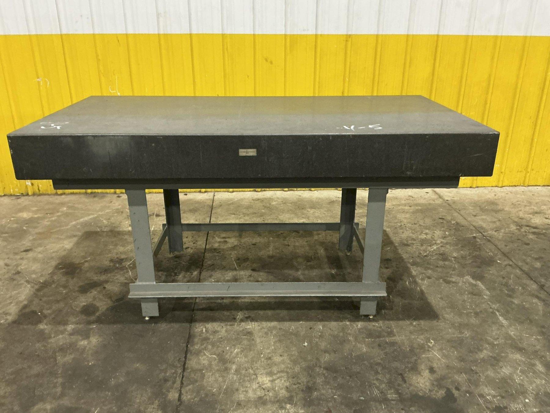 6' X 3' X 7" THICK BLACK GRANITE PRECISION INSPECTION TABLE: YOBRO #26197