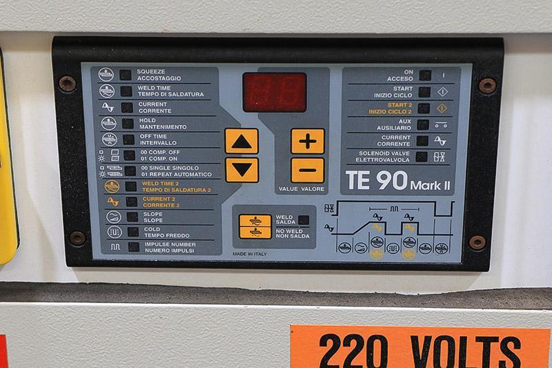 20 KVA LORS TECNA ROCKER TYPE SPOTWELDER MODEL 4608NA