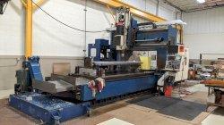 AWEA SP-3016 Used CNC Bridge Type Gantry Machining Center with Nikken 4th Axis Rotary Table For Sale - 1996