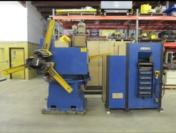 ARKU 10,000k LBS AH5000/2/3000/MSG-40 SEVRO FEED LINE UNCOILER STRAIGHTNER STOCK #3143