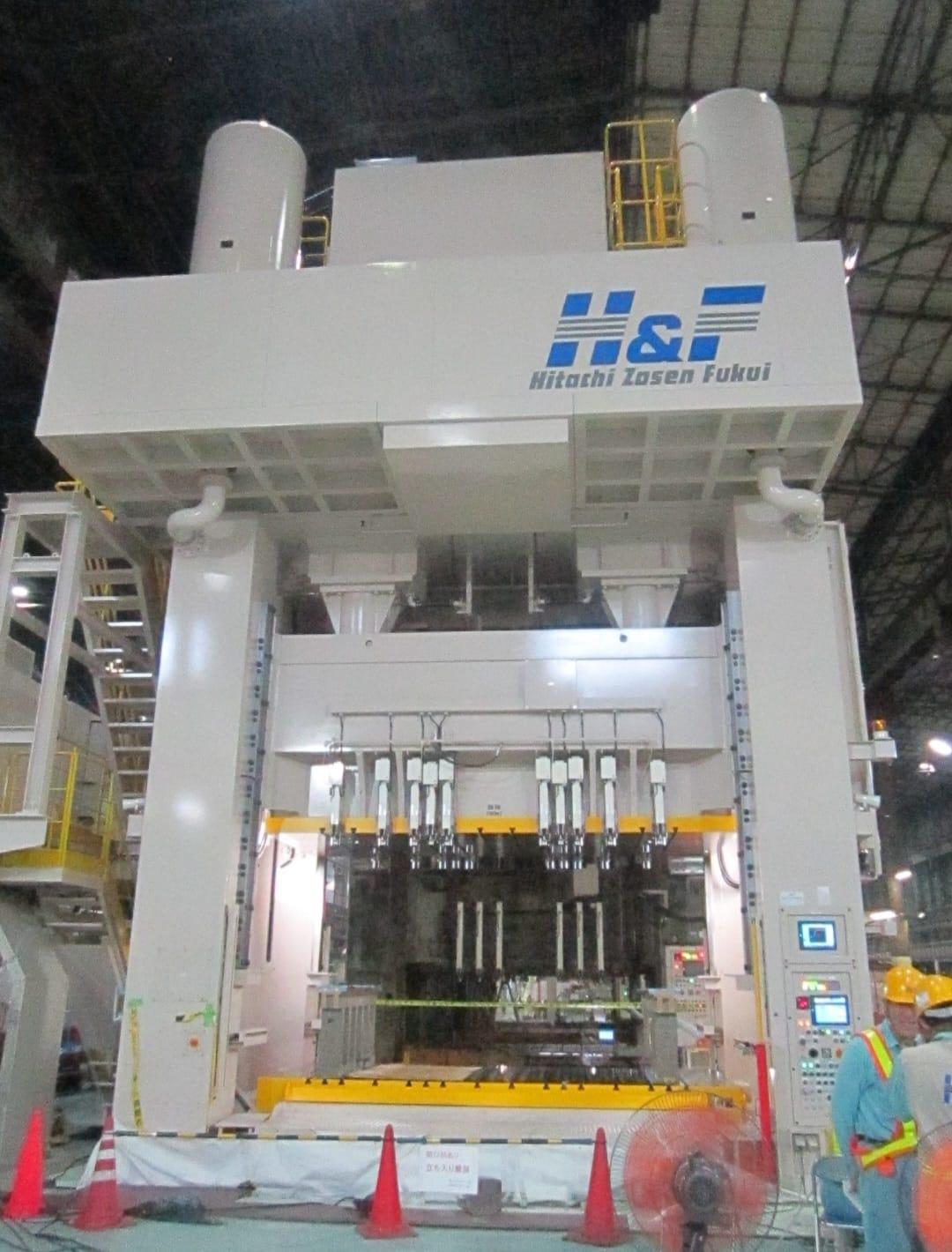 2015 Hitachi Zosen Fukui H&F 1600 Ton Straight Side Press - 4500 x 2100 mm