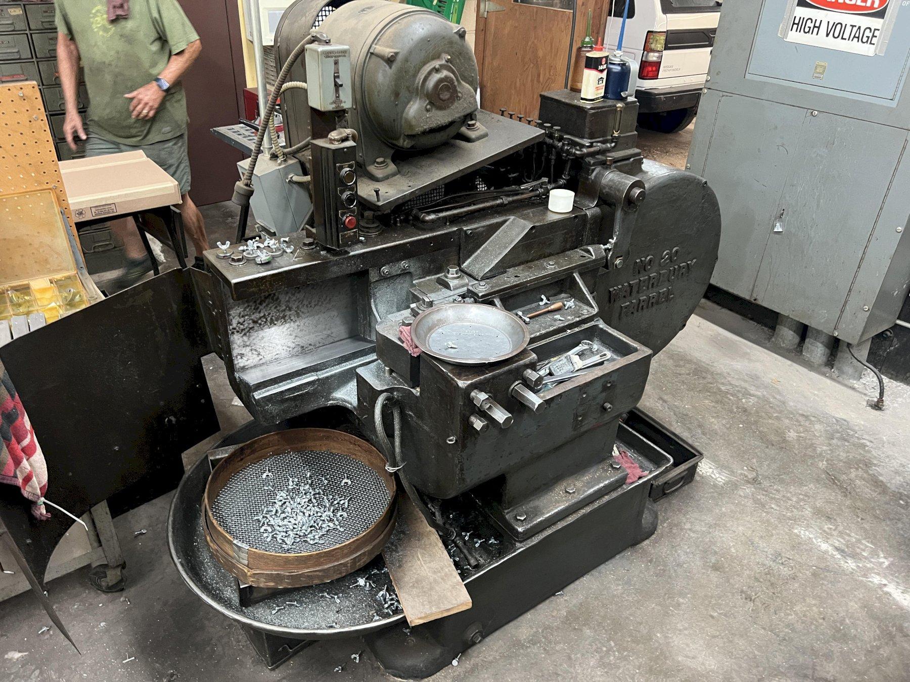 3/8" Waterbury Farrel Model #20 Heavy Frame Hand Feed Thread Roller