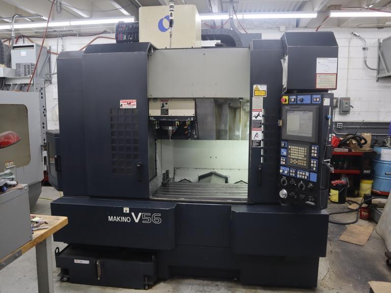 Makino V56 Vertical Machining Center, 30K RPM Spindle, 25 Station ATC, TSC, HSK-63 Taper- Auction Item