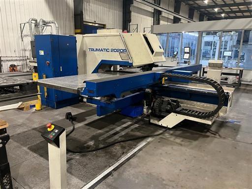 22 Ton TRUMPF CNC Punch & Contour Machine w/SheetMaster Load-Unload, Model Trumatic 2020R