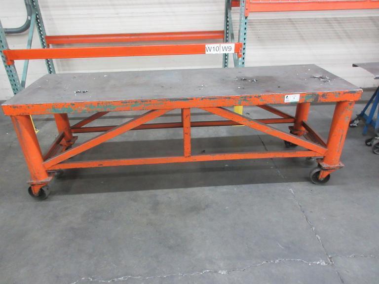 Heavy Duty Rolling Steel Cart With Brakes- Auction Item