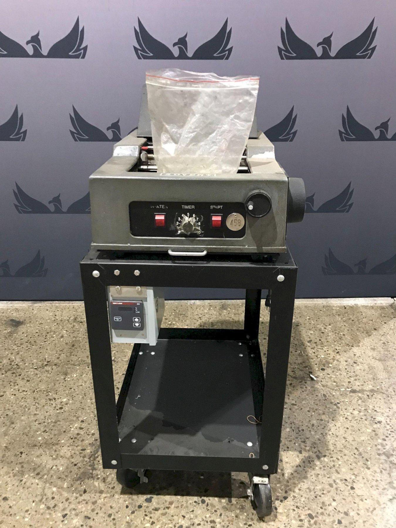 ADVENT LABEL APPLICATOR CO MODEL NO.200 WITH STANDING CART