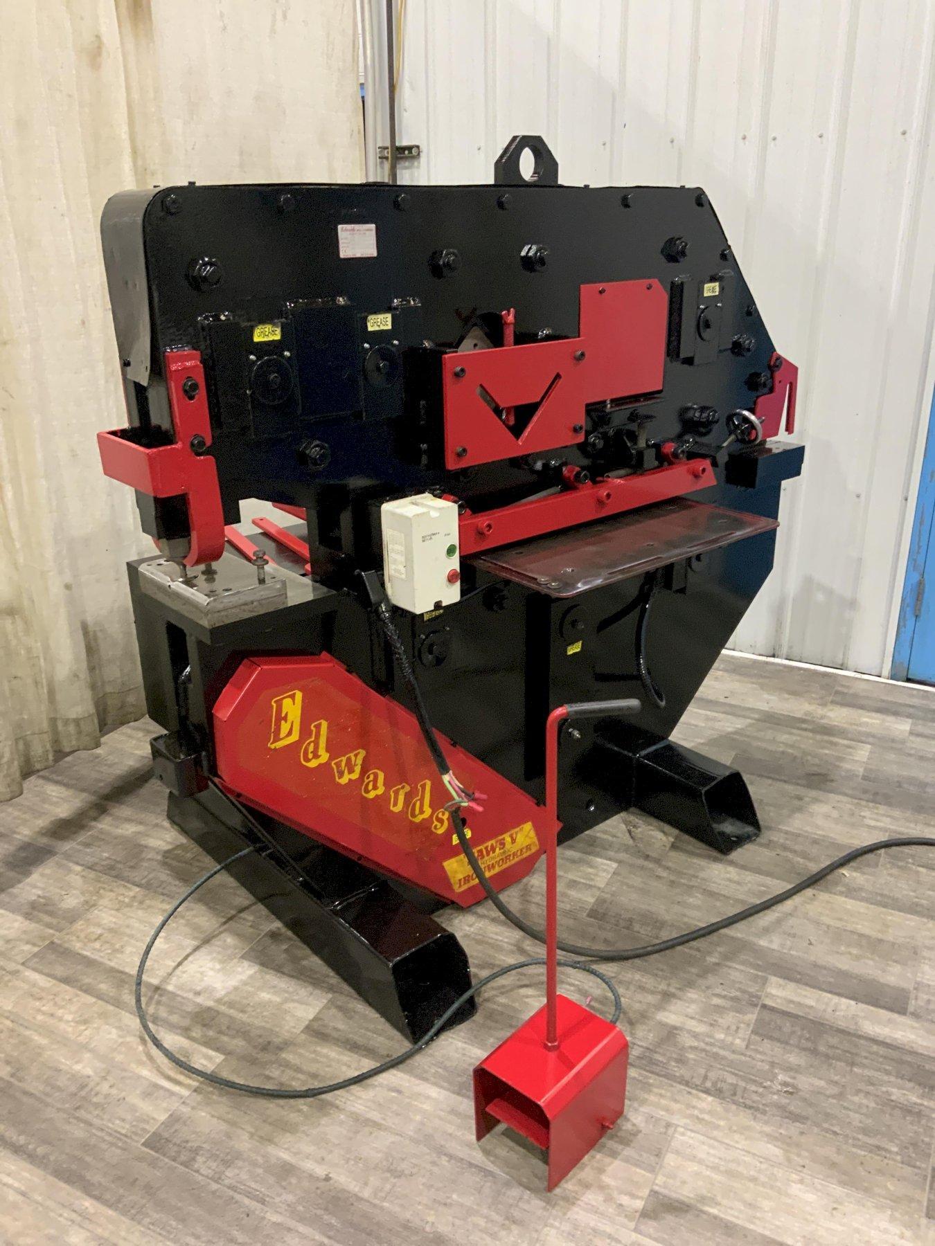 115 TON EDWARDS MODEL JAW V HYDRAULIC IRONWORKER: STOCK #81264