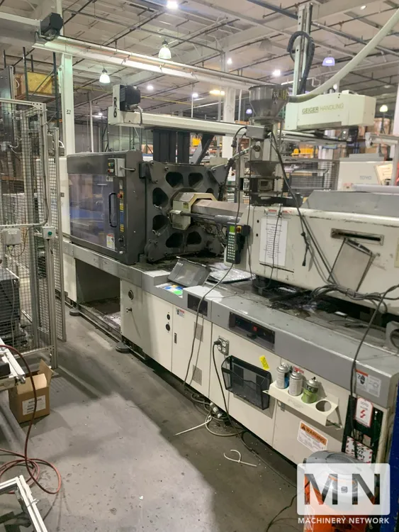 245 TON 20.8 OZ TOYO MODEL TM-245H INJECTION MOLDING MACHINE MFG 1999