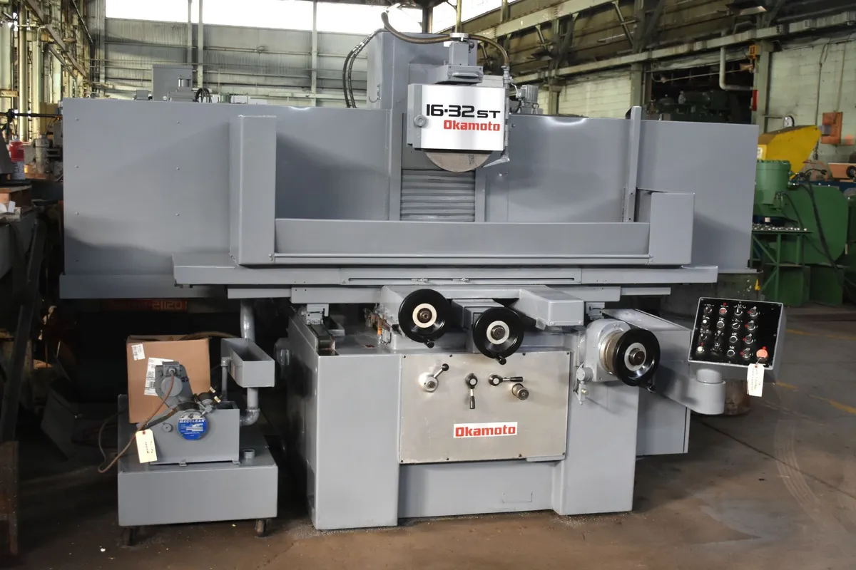 16" × 32" OKAMOTO ACC-16.32ST 3-AXIS SADDLE-TYPE HORIZONTAL-SPINDLE SURFACE GRINDER