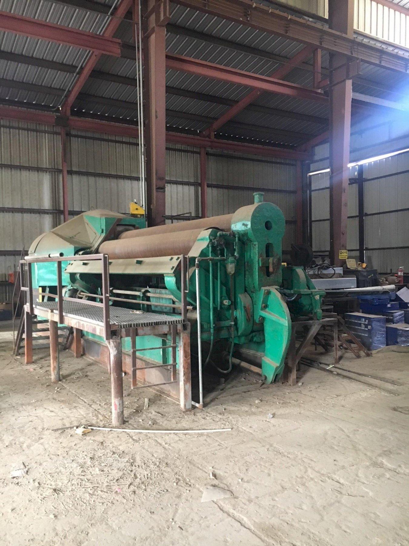 12' X 1" BERTSCH MODEL 18 INITIAL PINCH TYPE PLATE BENDING ROLL: STOCK #70423